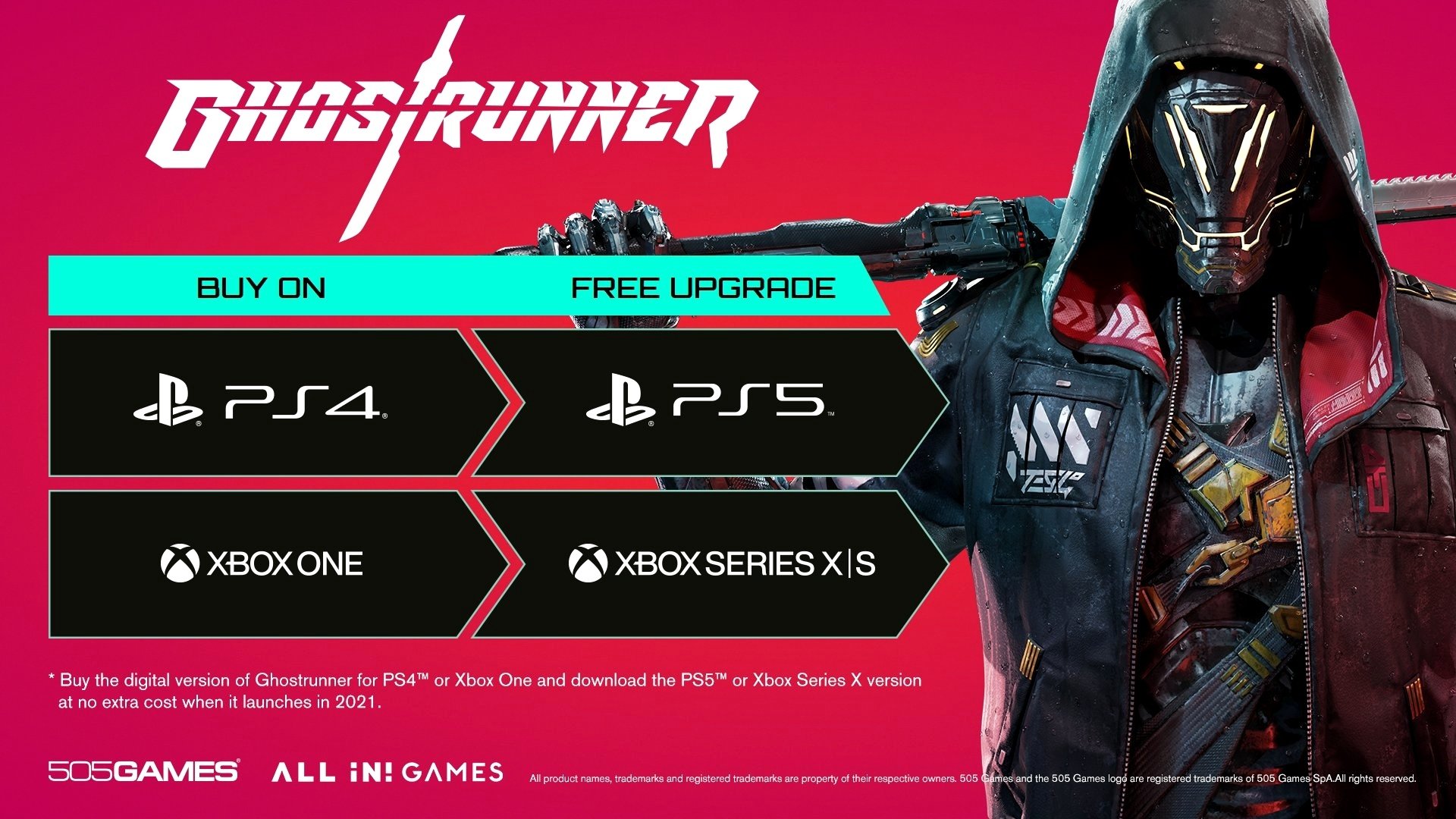 Киберпанк-боевик Ghostrunner получит бесплатное обновление до версий ...