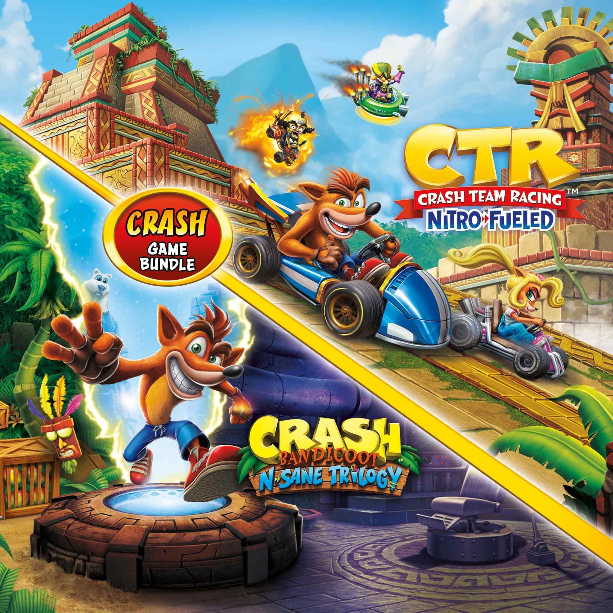 Подробнее о "Crash Bandicoot Bundle - N. Sane Trilogy + CTR Nitro-Fueled /П2/195838"