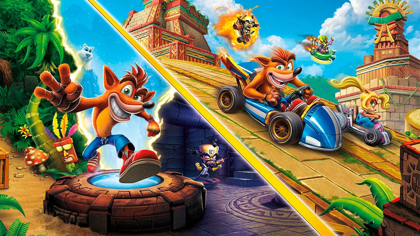 Подробнее о "Crash Bandicoot Bundle - N. Sane Trilogy + CTR Nitro-Fueled / П2 PS4 и PS5 / 198014"