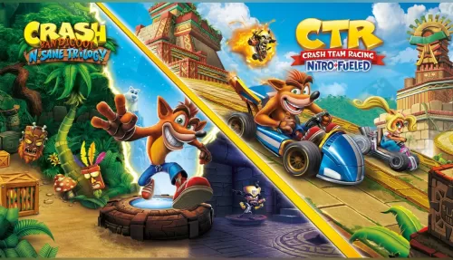Подробнее о "Crash Bandicoot Bundle - N. Sane Trilogy + CTR Nitro-Fueled / П2 / 200387"