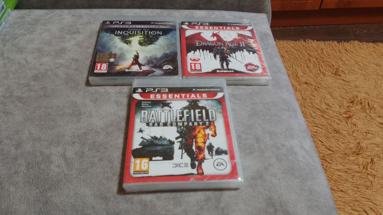 Подробнее о "PS3 Battlefield: Bad Company 2. Essentials , Dragon Age 2. Essentials, Dragon Age Inquisition. Deluxe Edition  - новые диски"